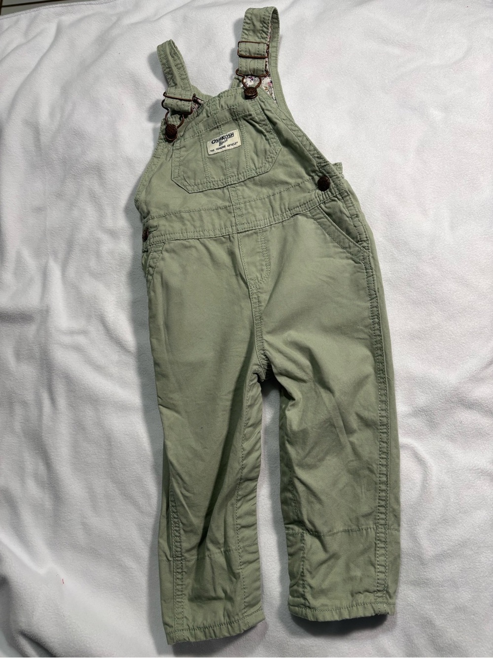 Carter's Light Green Kids Overalls Romper